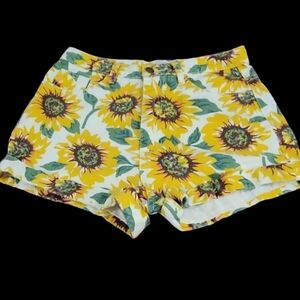 American Apparel Jeans Sunflower Print Women's Shorts